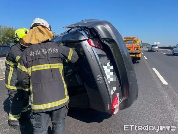 ▲▼國道三號北向220.2公里草屯路段 。(圖/記者高堂堯翻攝)