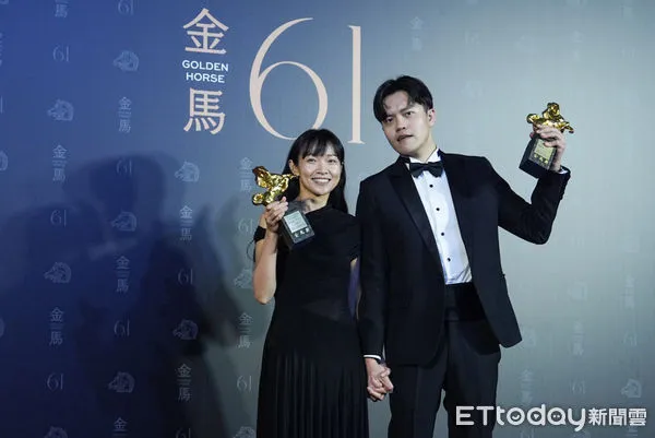 ▲第61屆金馬獎最佳新導演,曾威量、尹又巧《白衣蒼狗》。(圖/記者林敬旻攝)
