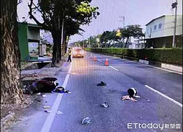 ▲▼野狗路邊竄出,高雄女騎士摔車遭追撞亡 。(圖/記者賴文萱翻攝)