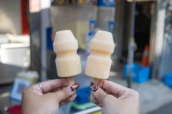 ▲▼嘉義東區美食養樂多冰沙,養樂多化身超卡哇伊冰棒。(圖/部落客美熊提供)