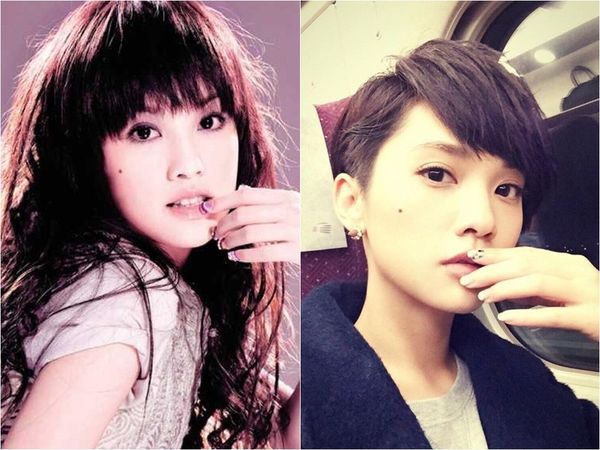 楊丞琳PO了一張短髮帥照,粉絲反應比平常放美照還熱烈,甚至比露背性感照還好。(圖/翻攝自網路、取自楊丞琳臉書)