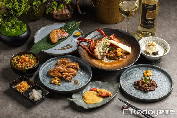 ▲1600元16道菜還有活龍蝦 台北無菜單鐵板燒進軍台南。(圖/業者提供)