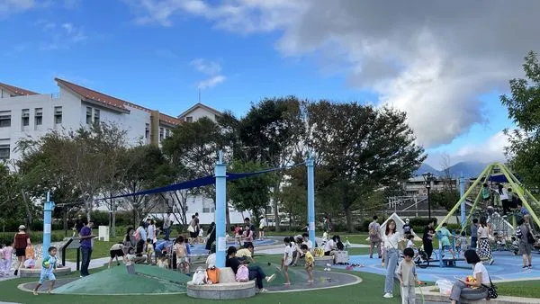 ▲▼迪化休閒運動公園共融式遊戲場。(圖/台北市工務局衛工處提供)