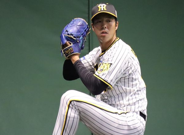 ▲阪神隊投手青柳晃洋。(圖/取自阪神官方臉書)