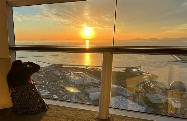 ▲▼日本關西大阪灣地標,咲洲宇宙塔展望台。(圖/部落客CJ提供)
