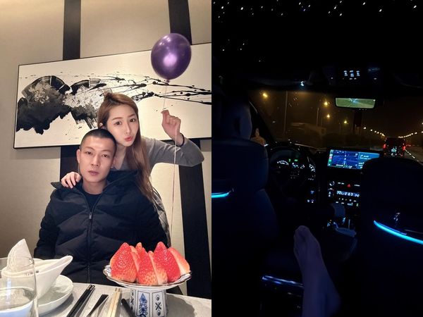 ▲▼網紅鳳梨高速公路開車遇強震。(圖/翻攝自臉書)