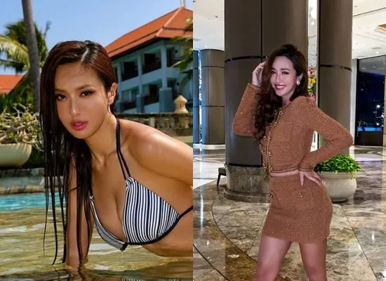 ▲薔薔尾牙驚見大咖。(圖/翻攝自薔薔IG)