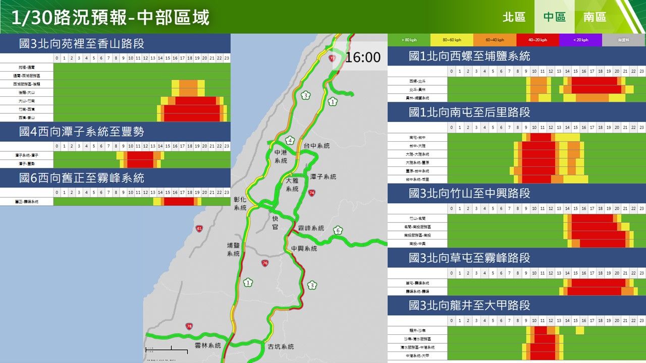 ▲▼高公局說明初二路況。(圖/高公局提供)