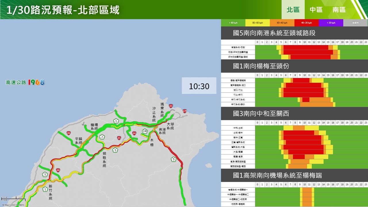 ▲▼高公局說明初二路況。(圖/高公局提供)