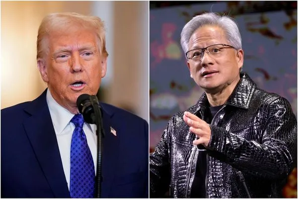 ▲▼ 川普,黃仁勳。(組圖/路透)