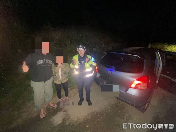 ▲民眾山區迷航受困員警成功救援。(圖/記者楊漢聲翻攝)