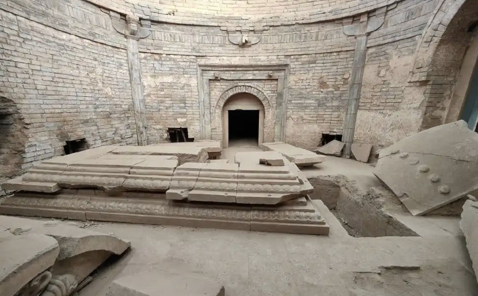 ▲河北保定曲陽的田莊大墓被認為正是「安史之亂」始作俑者的安祿山之墓。(圖/翻攝微博)