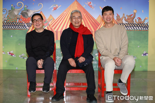 ▲▼ 《幾米男孩的100次勇敢》啟售記者會-幾米,林懷民,林智偉。(圖/記者黃克翔攝)