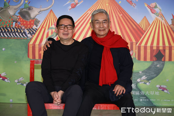 ▲▼ 《幾米男孩的100次勇敢》啟售記者會-幾米,林懷民 。(圖/記者黃克翔攝)