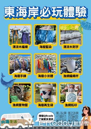 ▲▼環保旅遊海廢再生手作體驗,將海洋垃圾轉化為實用小物或藝術品。(圖/東管處提供,下同)