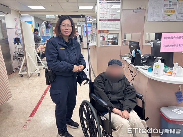 ▲所幸高女在警方開道後及時送醫獲得救治。(圖/大溪警分局提供)