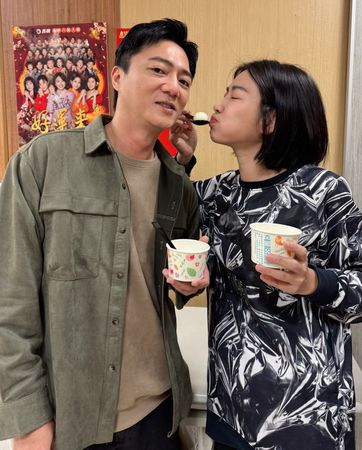 ▲《好運來》賴慧如、藍葦華、米可白、王燦慶祝元宵節。(圖/民視提供)