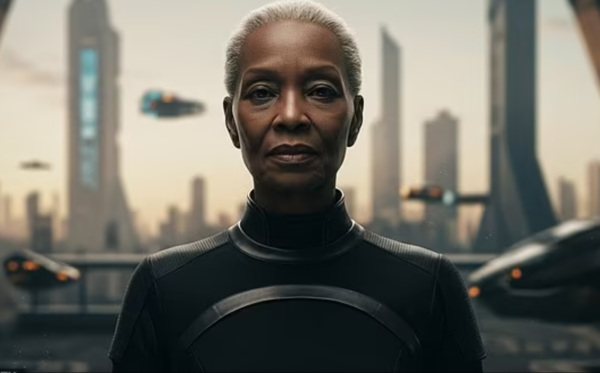 ▲▼AI模擬人類千年後的樣貌。(圖/ImageFX AI)