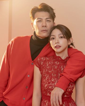 ▲女星曾智希在2022年和陳志強結婚。(圖/翻攝自Instagram/simba.1220)