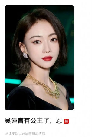 ▲▼吳謹言被爆已經生娃。(圖/翻攝自微博)