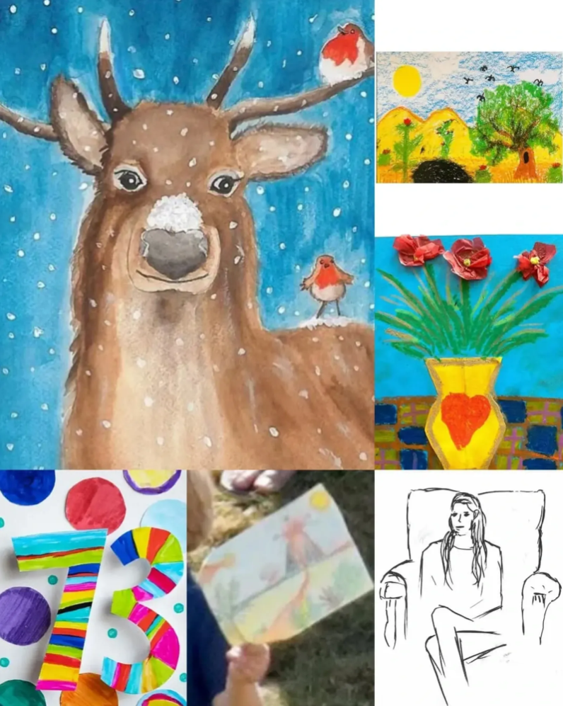 喬治王子從小就展現藝術天賦。(圖/翻攝@kingwilliam.and.queencatherine IG)