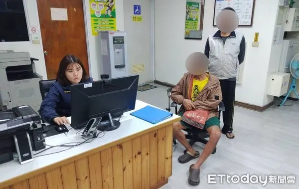 ▲員警「眼尖」尋獲屏東負氣離家男。(圖/記者楊漢聲翻攝)