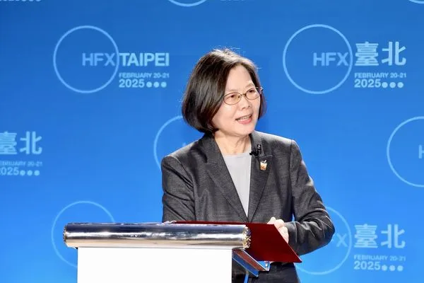 ▲▼總統蔡英文於哈利法克斯國際安全論壇(HFX)閉門致詞。(圖/蔡英文辦公室提供)