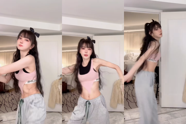 ▲謝金燕隨著音樂在鏡頭前搖動著身體。(圖/翻攝自Instagram/jeanniehsieh___bbb)
