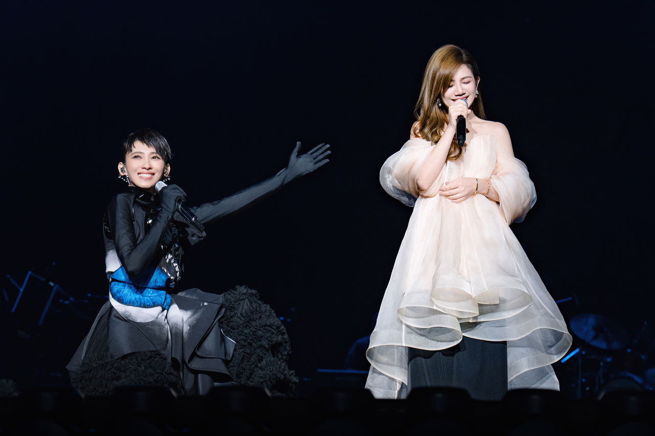 ▲▼戴佩妮「雙生火焰」上海演唱會,嘉賓梁靜茹。(圖/妮樂佛提供)