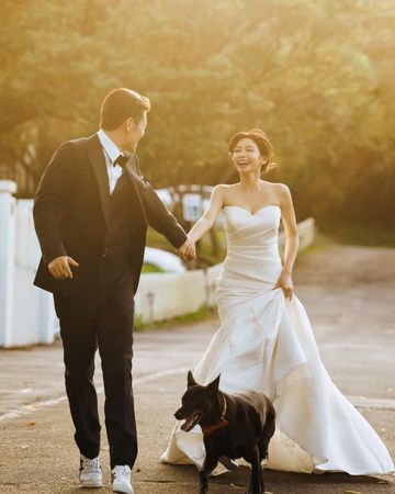 ▲曾智希、陳志強婚紗照公開。(圖/翻攝自Instagram/simba.1220)