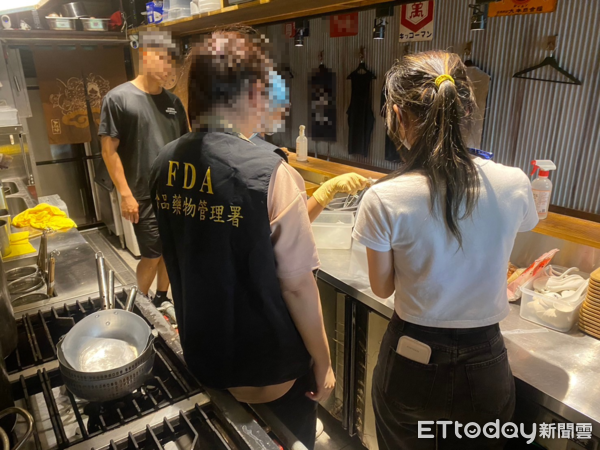 食藥署113年度媒體網紅推薦熱門餐飲業者稽查專案執行結果。(圖/食藥署提供)