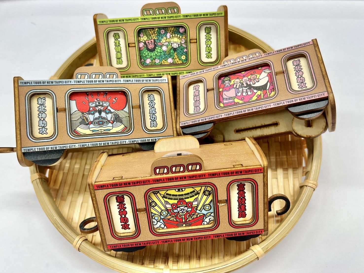 ▲▼新北,2025雙北世壯運,集章,列車,廟宇,祈福。(圖/新北市政府提供)