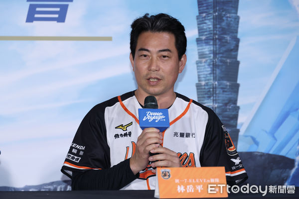 ▲▼ 北海道火腿交流賽賽前記者會-林岳平。(圖/記者黃克翔攝)