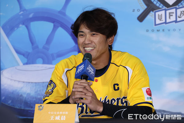 ▲▼ 北海道火腿交流賽賽前記者會-王威晨。(圖/記者黃克翔攝)