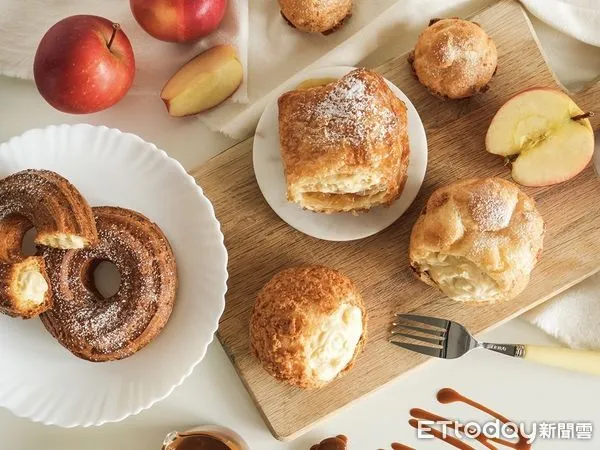 ▲▼beard papa’s3月推出全新限定口味「焦糖蘋果泡芙」。(圖/beard papa’s提供)