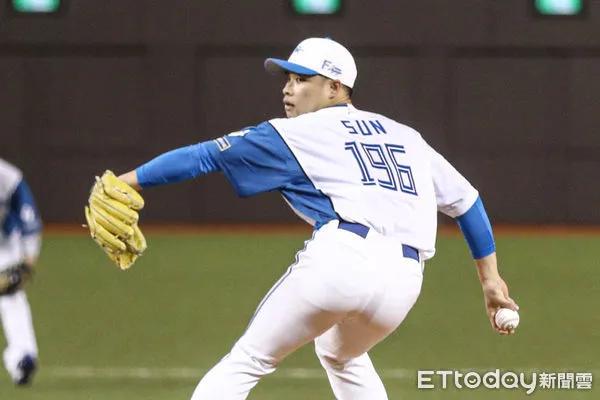 ▲火腿鬥士投手孫易磊。(圖/記者林敬旻攝)