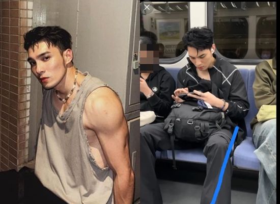 ▲黃偉晉搭火車卻遭酸民攻擊。(圖/翻攝自Threads)