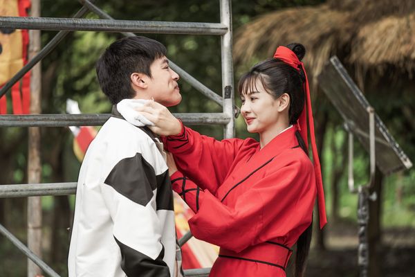 ▲安心亞、忠誠和、許孟哲在《火車來去》陷入三角戀。(圖/華視、公視台語台提供)