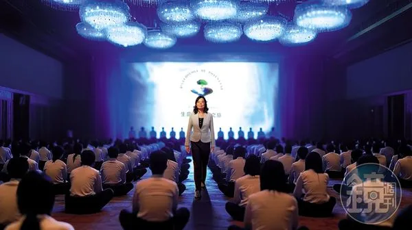 曾經在POP上課的律師鍾宛蓉,成為吹哨者,協助受害者前往警局報案。(AI繪圖Midjourney生成,本刊美術組後製)