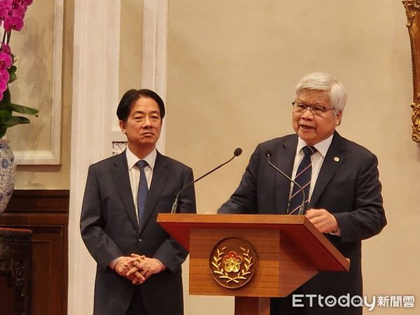 ▲▼總統賴清德偕同台積電董事長魏哲家召開記者會現場。(圖/記者陳家祥攝)