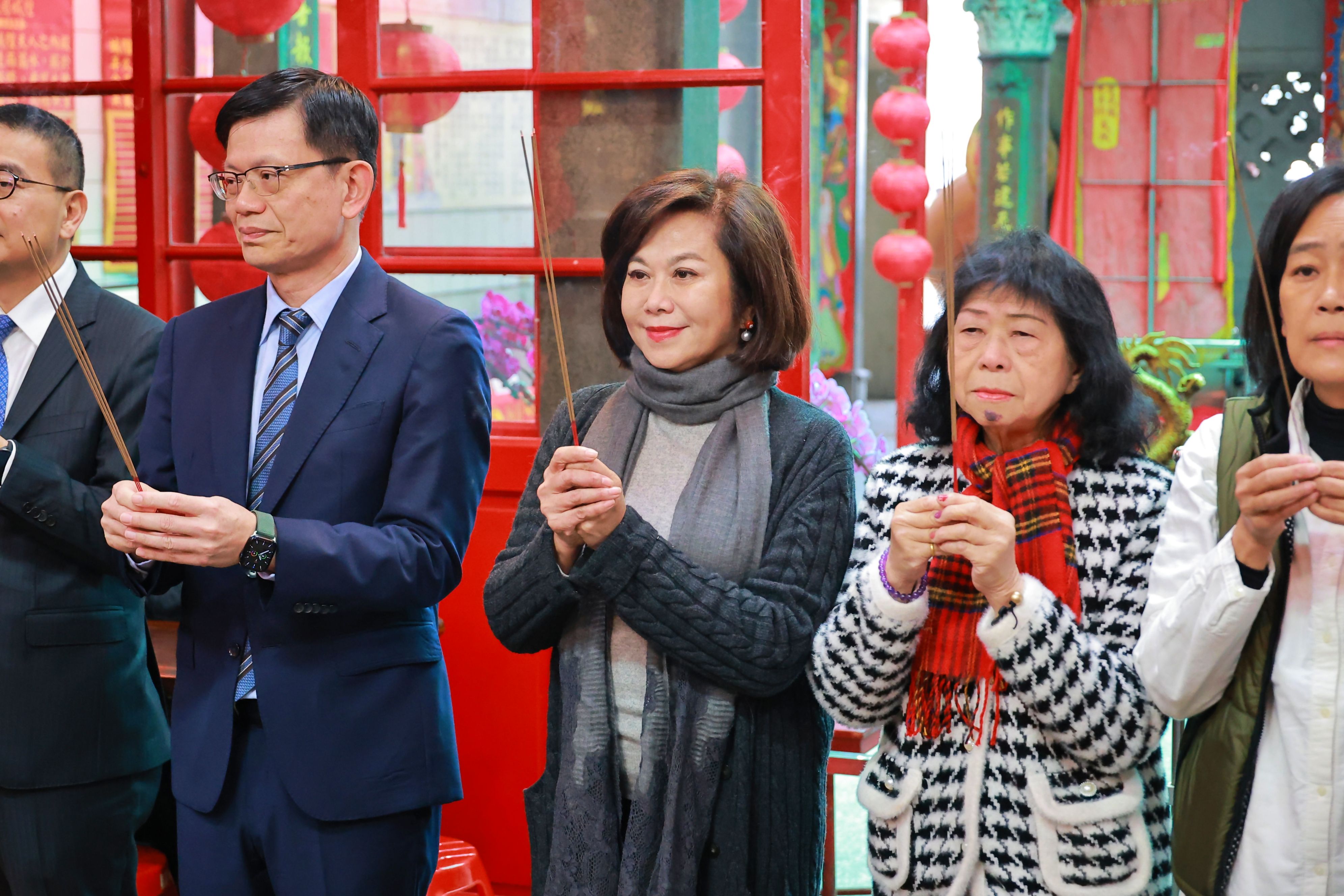 ▲基隆城隍廟地下道改造煥新貌。(圖/記者郭世賢翻攝)