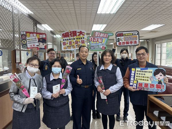 ▲▼ 歡慶38婦女節 中埔警分局長結合防詐送暖】 。(圖/中埔分局提供)