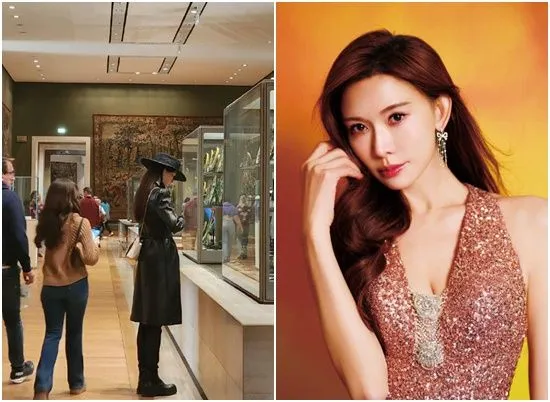 ▲林志玲被偶遇。(圖/翻攝自微博)