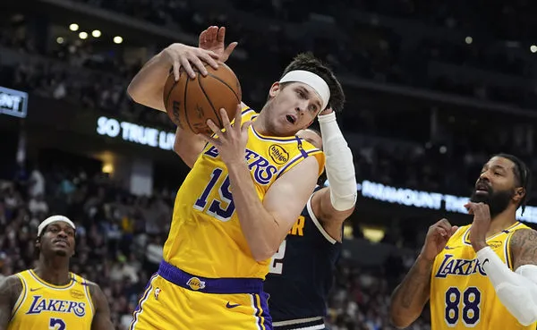 ▲▼湖人里夫斯、金塊主控莫瑞。(圖/達志影像/美聯社)