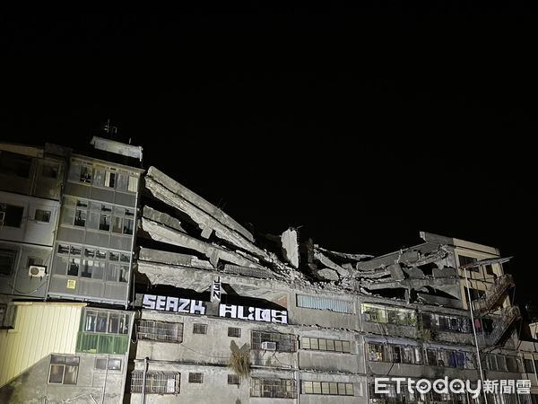 ▲▼清水48年海砂屋大樓午夜崩塌,市府表示,住戶早已知情,朝3方向評估。(圖/民眾提供,下同)