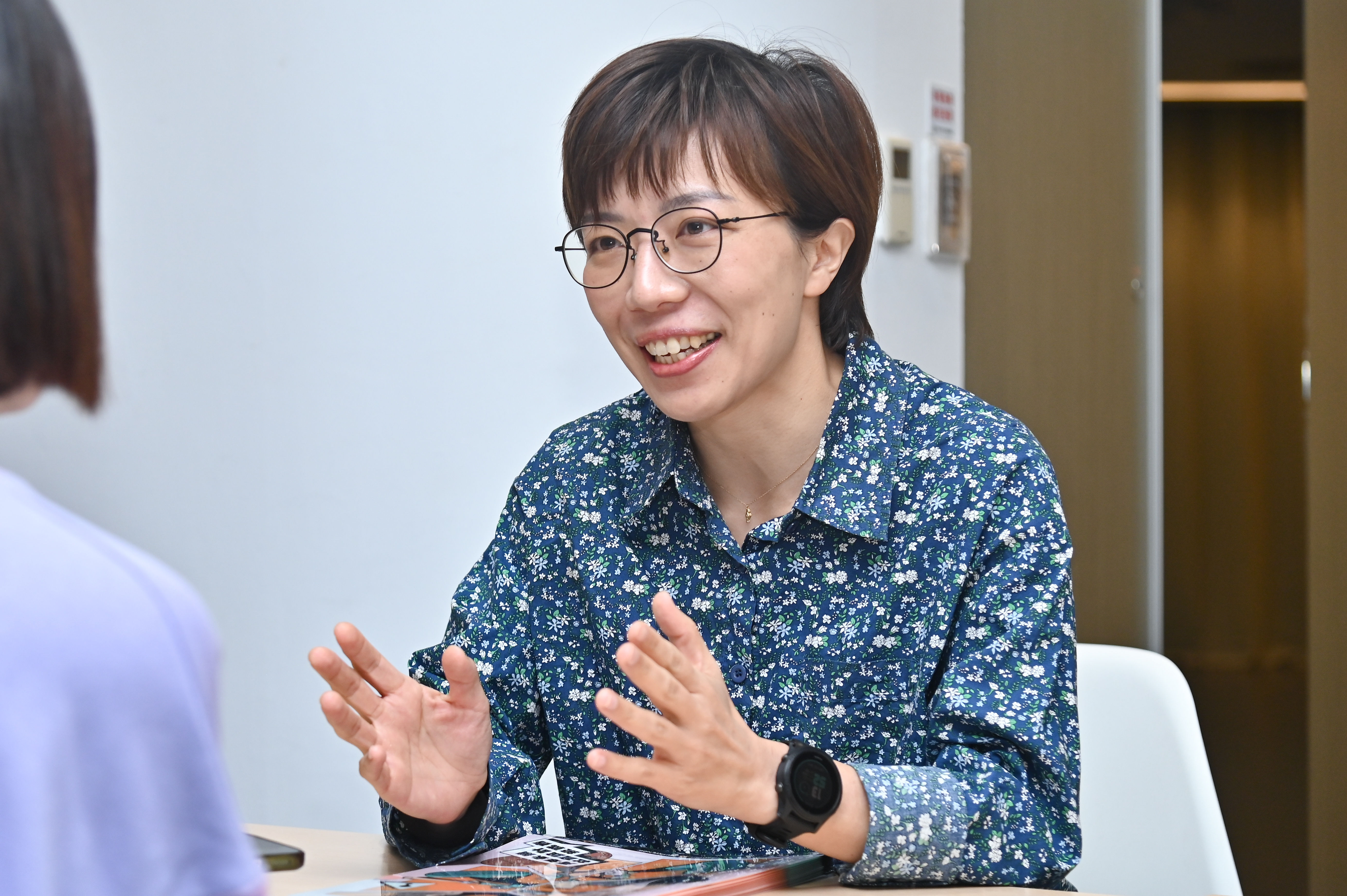 ▲▼2025 Social Designer青年永續社會設計挑戰賽開幕儀式,「老玩客」執行長廖健妤。(圖/記者李毓康攝)