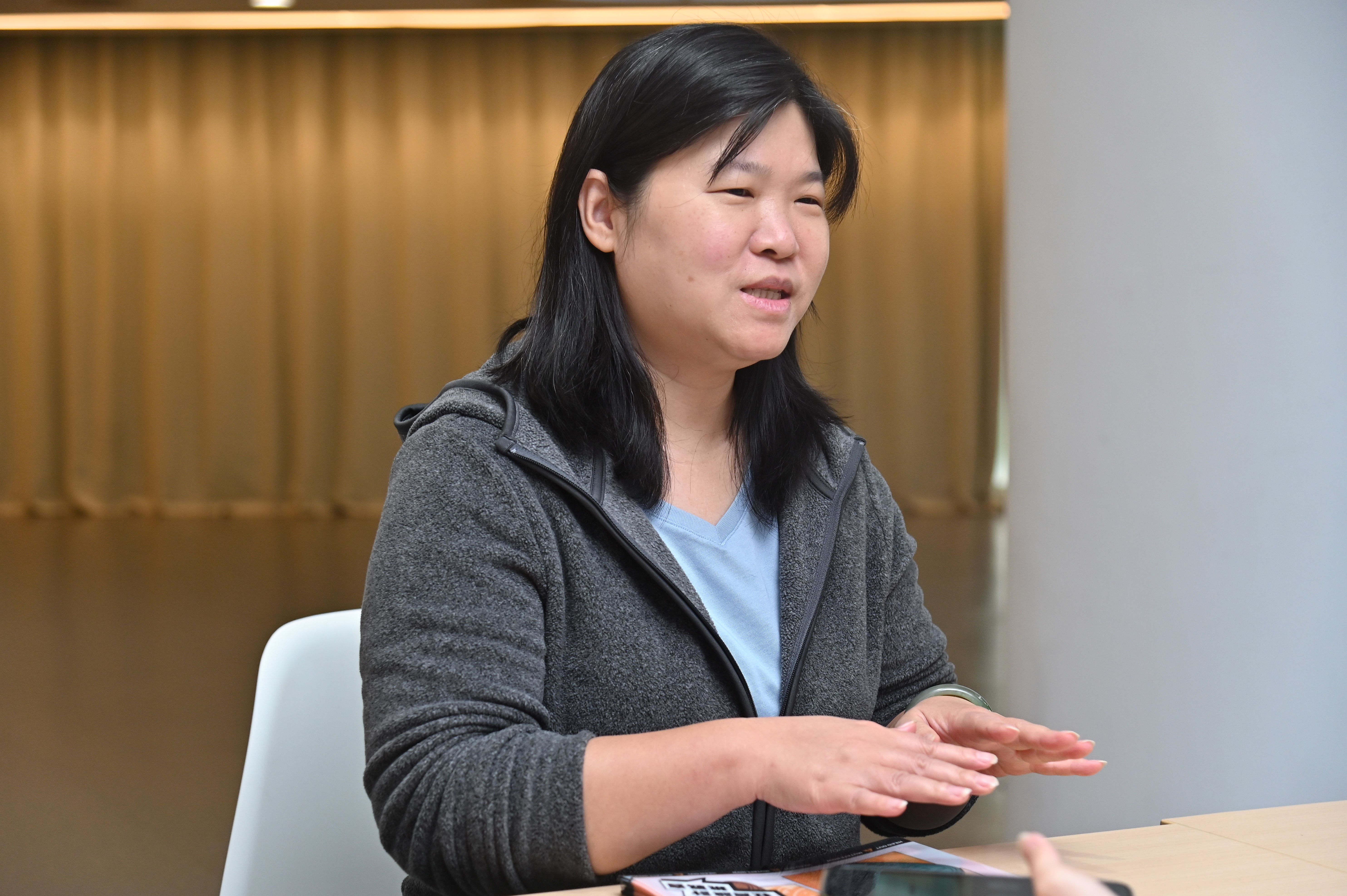 ▲▼2025 Social Designer青年永續社會設計挑戰賽開幕儀式,「易福社會創新企業」創辦人鍾馥如。(圖/記者李毓康攝)