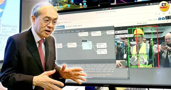 研華董事長劉克振壓寶邊緣運算,並預測AI 走向百工百業的時間點,就在今年下半年。(圖/報系資料照、翻攝自研華科技臉書)