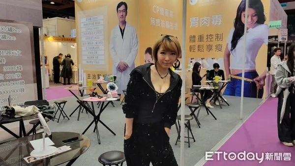 ▲Makiyo現身美容展。(圖/記者葉文正攝)