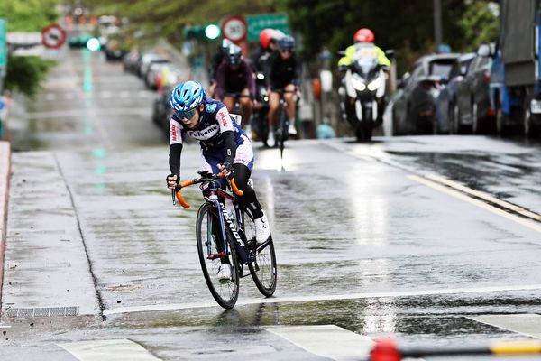 ▲96聯賽天母站冠軍小將李靖烽、96聯賽天母站冠軍小將李靖烽,一口氣囊括三件領旗衫、96聯賽天母站女子菁英組冠冠軍黃亭茵。(圖/96自由車聯賽提供)